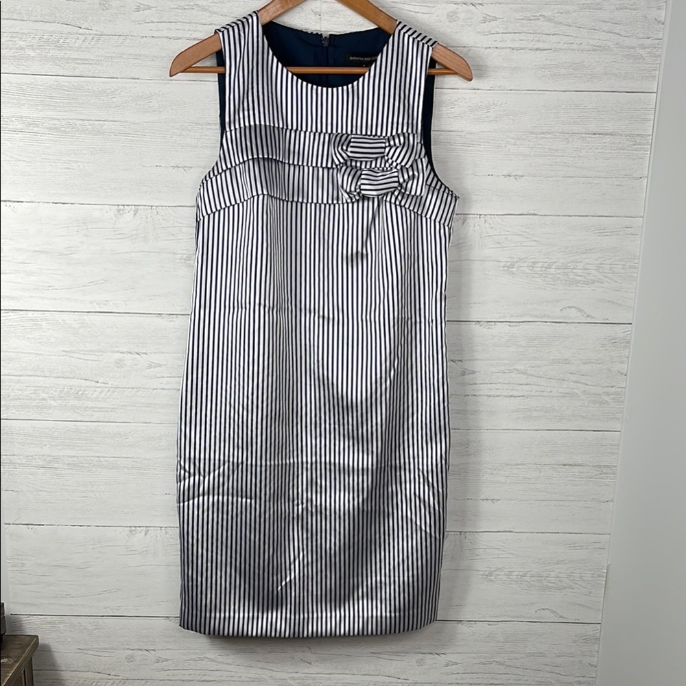 BANANA REPUBLIC Striped Sleeveless Dress
